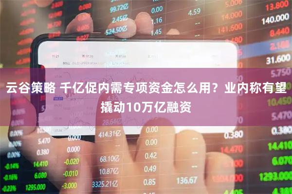 云谷策略 千亿促内需专项资金怎么用？业内称有望撬动10万亿融资